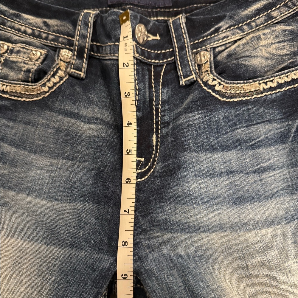 Miss Me Blue Boot Cut Jeans Classic Style - Picture 13 of 15